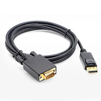 

Displayport to VGA Converter Adapter Cable Accessories Black DP to VGA