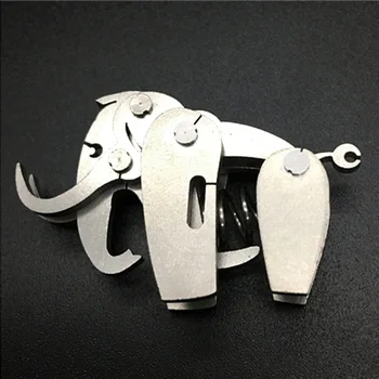 

DIY Stainless Steel Puzzle Model Kit Metal Mini Assembly Jigsaw animals model building kits - Mammoth