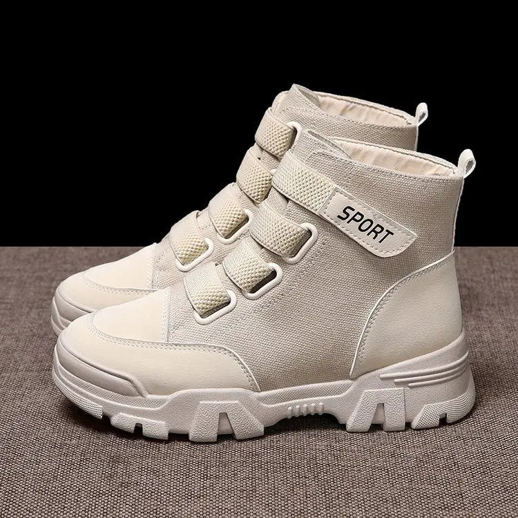 

Autumn Winter Women Ankle Boots New Fashion Woman Snow Boots for Girls Ladies Work Shoes High Top Sneakers