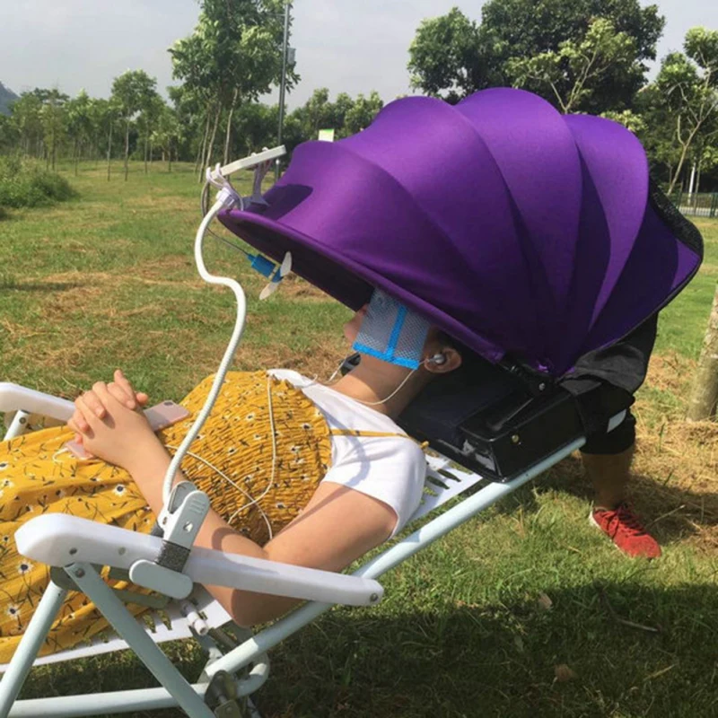 

New arrival portable adjustable beach umbrella, face hood, awning, instant outdoor Personal protection tent