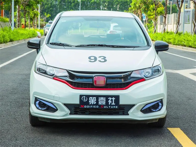 CEYUSOT Решетка переднего бампера гоночные грили для Honda Fit Jazz декоративная крышка бампер сетчатая крышка решетка отделка полосы GK5