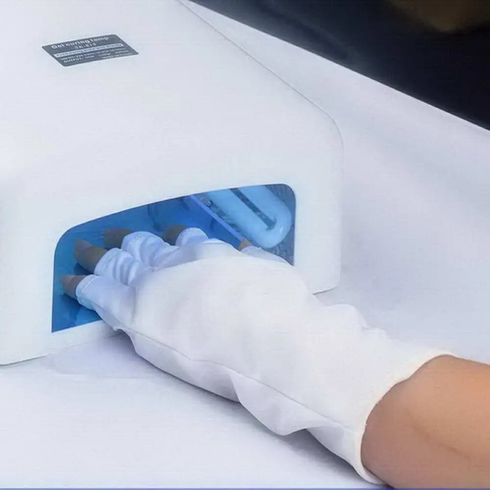 Перчатки для ногтей фототерапия перчатки радиационная защита перчатки Портативные Инструменты для маникюра MH88