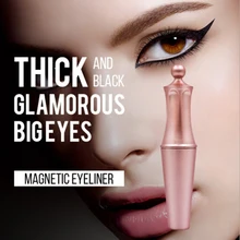 Магнитный жидкий подводка для глаз для магнитный ненастоящий ресницы Водонепроницаемый Подводка для глаз розовое золото макияж легко носить быстро обезжиривающая жидкость