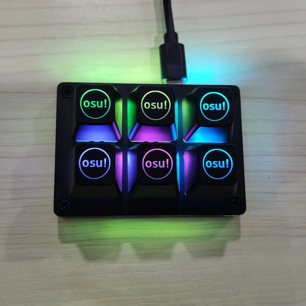 USB Type c 6 клавиш мини механическая клавиатура с горячей вилкой переключатель Cherry Mx