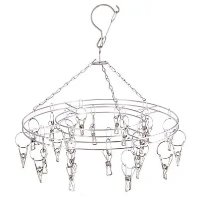 20 зажимов двойной слой открытый нержавеющая сталь круглые носки для одежды