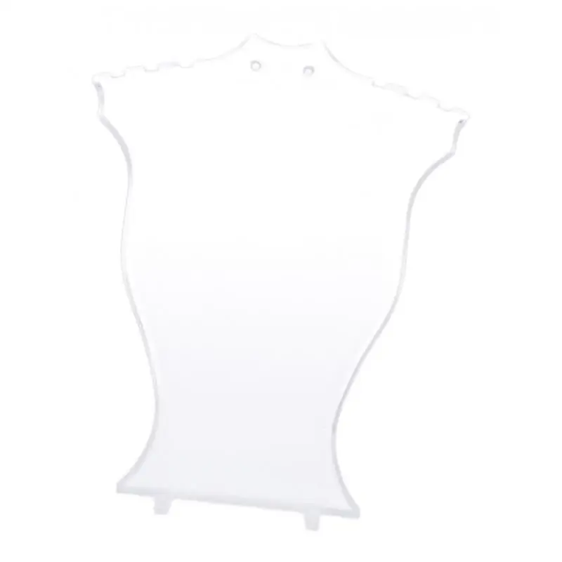 Necklace Jewelry Display Bust - Acrylic Rack for Necklace, Pendant, Chain Display Mannequin Stand for Home / Shop