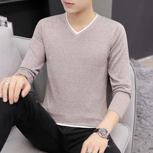 Вязаные свитера с v-образным вырезом и длинным рукавом, мужской свитер, мужские утепленные свитера, сохраняющие тепло, пуловеры XXL