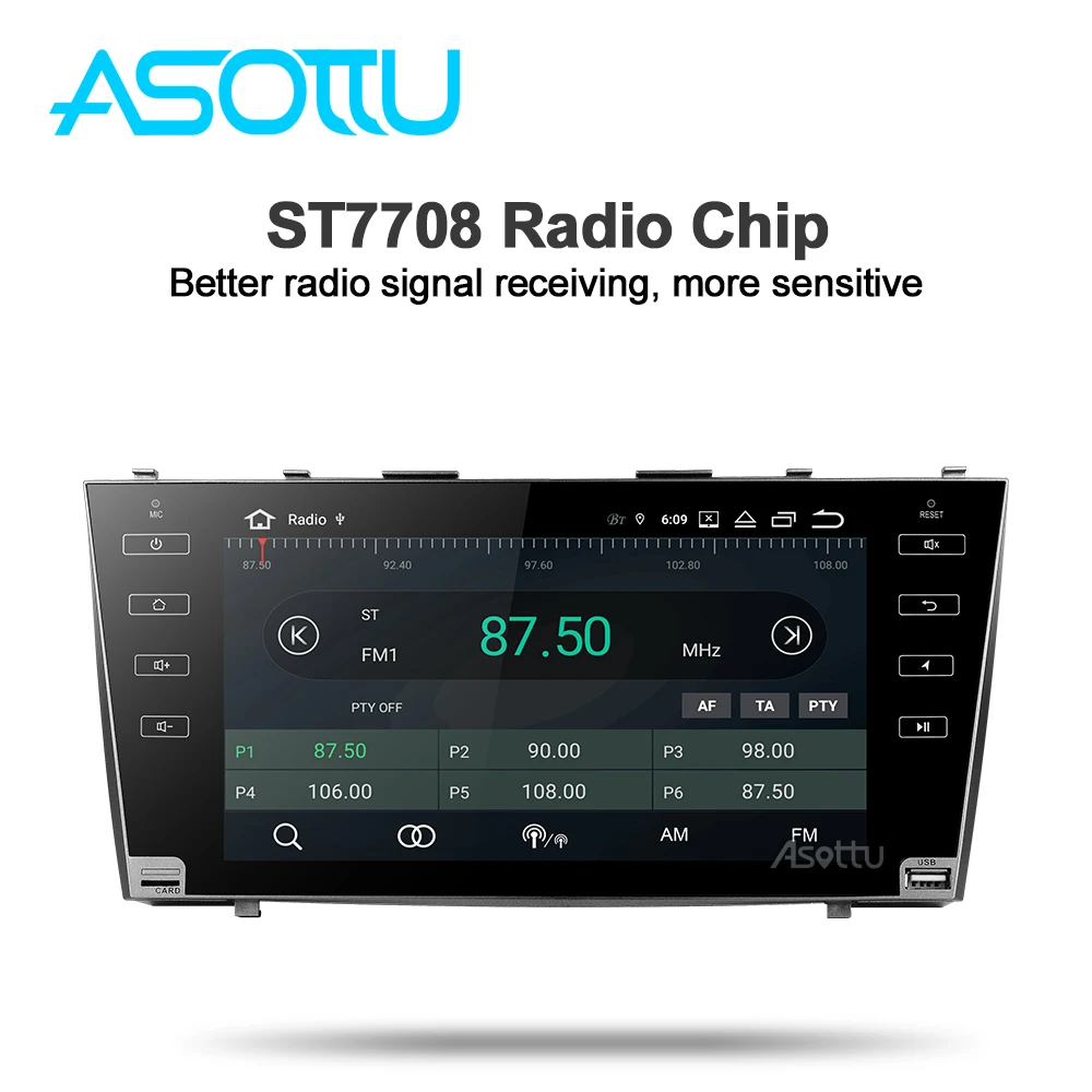 Asottu TO602 Android 9.0 PX6 CAR DVD for Toyota camry 2008 2009 2010 2011 car dvd player car stereo radio gps