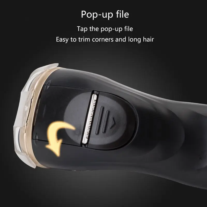 Мужская электрическая бритва для бритья бороды USB перезаряжаемая 3D Тройная плавающая триммер для Головы Электробритва