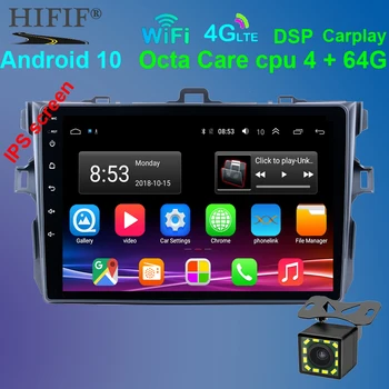 

android 10 Car Radio Multimedia Player For Toyota Corolla E140/150 2007 2008 2009 2010 2011 2012 2013 2014 2015 2016 2 din