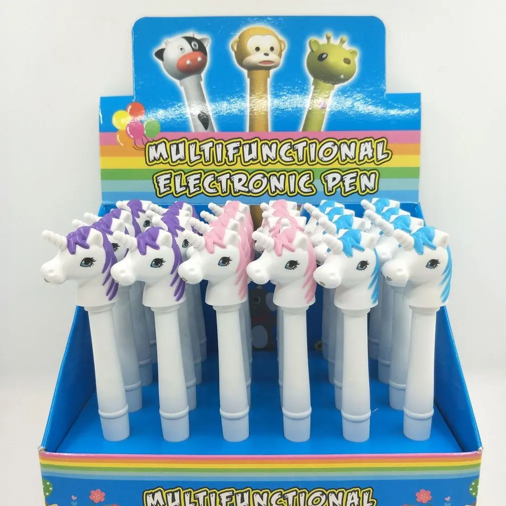Многофункциональная электронная шариковая ручка хороший звук светильник шариковые ручки синий для детей