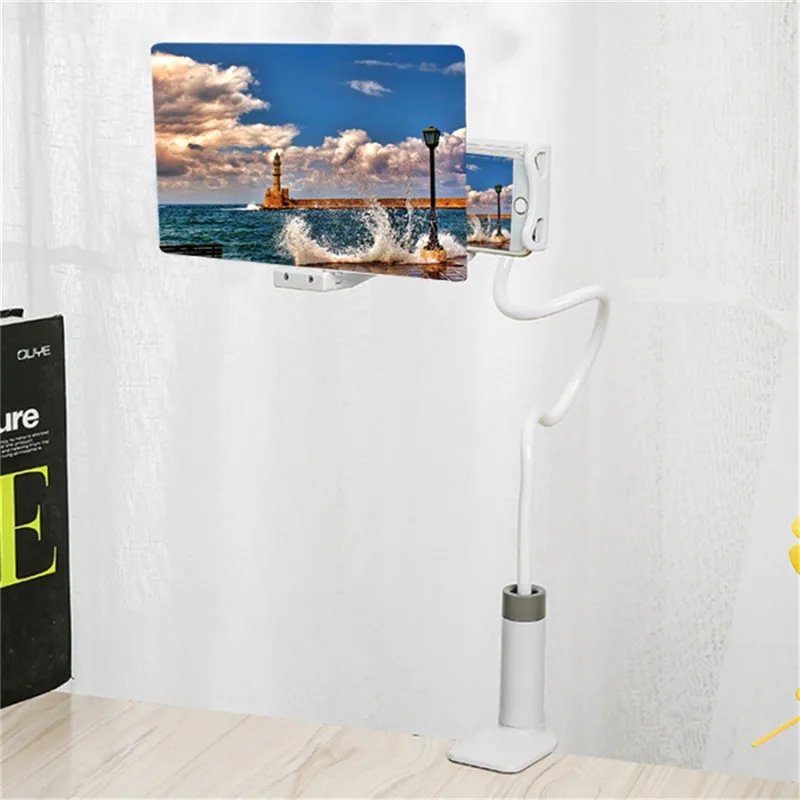  8/12 Inches Mobile Phone HD Projection Support Lazy Bracket Adjustable Flexible All Angles Extensio