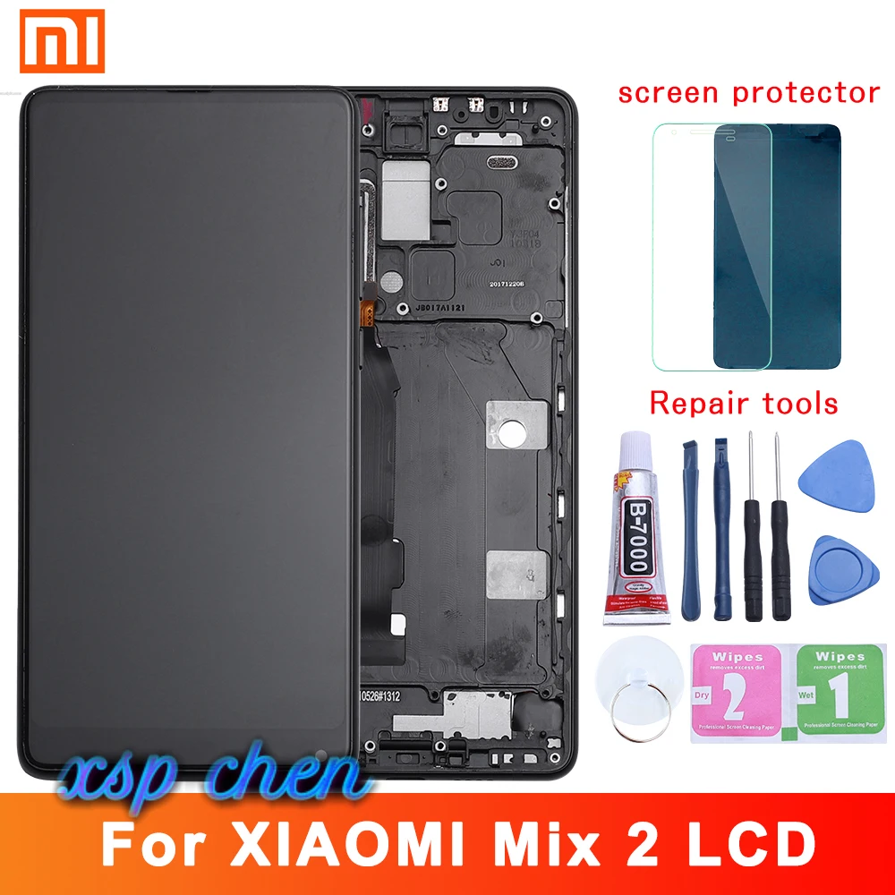 

Free shipping 5.99" IPS Display For XIAOMI Mix 2 LCD Touch Screen Digitizer Replacement for Snapdragon 835 XIAOMI MI MIX 2 LCD