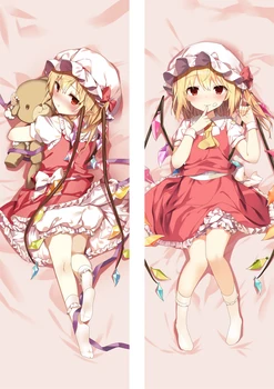 

HOT Anime Pillowcases Flandre Scarlet TouHou Project Sexy Girl Hugging body Dakimakura Otaku Bedding Pillow Case Cover