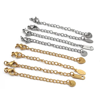 

10pcs Jewelry Accessories End Stoper Extender Chain Connector Stainless Steel Diy Bracelet Necklace Jewelry Making Findings