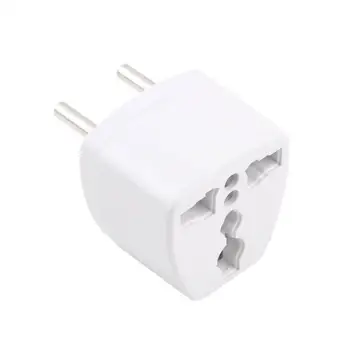 

Universal AU UK US to EU AC Power Plug Adapter Adaptor Converter Outlet Home Travel Wall AC Power Charger White