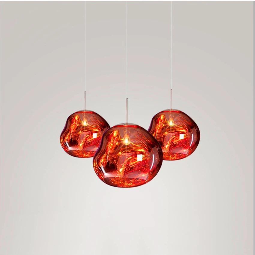 Современные подвесные светильники стеклянный светодиодный светильник Lava Lustre