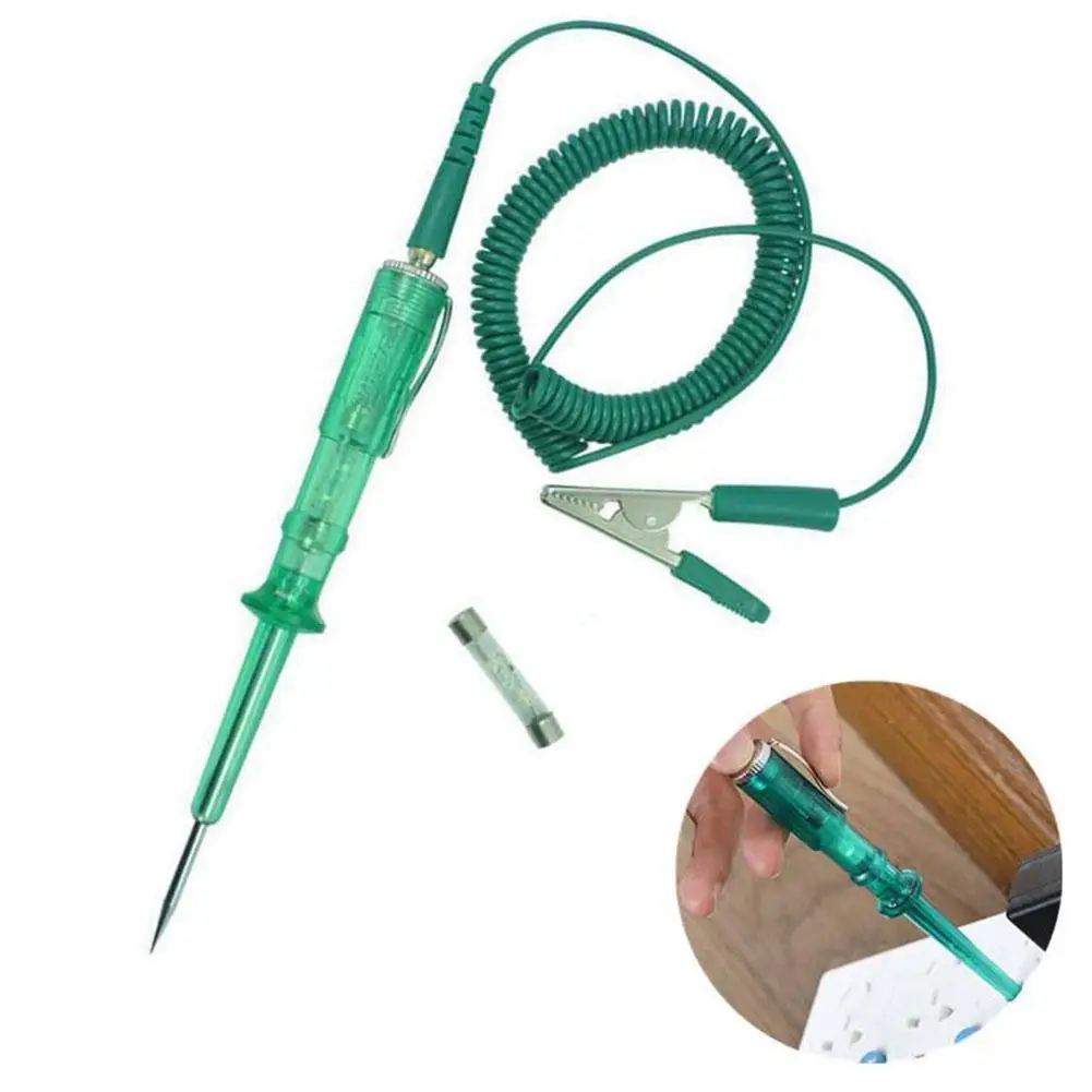 

Car Light Circuit Tester Lamp Voltage Dc 6V 12V 24V Test Probe Probe System Copper Light Detector Lamp Pen Test C1L6