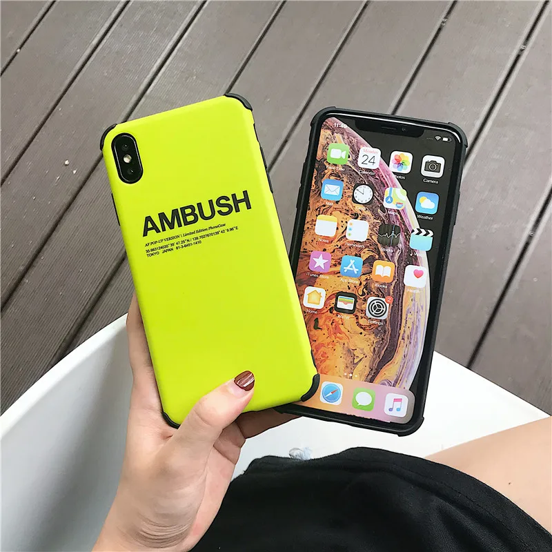 Чехол для телефона iphone 8 7 11 xr xs max 11pro чехол plus флуоресцентный зеленый ТПУ