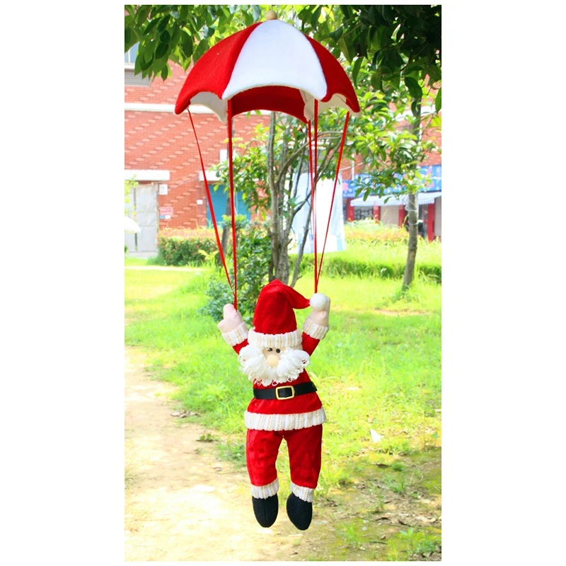 

Christmas Tree Hanging Decor Parachute Snowman Santa Claus Ornaments Xmas Gifts