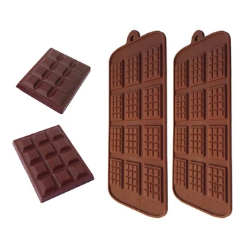 

Silicone Mini Chocolate Block Bar Mould Mold Ice Tray Cake Decorating Baking Cake Jelly Candy Tool DIY Molds Kitchen Tool