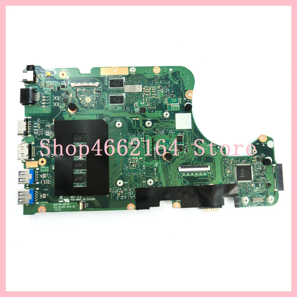  X555LF Motherboard 930M/2G i5-5200CPU 4GB RAM REV3.6 X555LF Mainboard For ASUS X555L X555LD X555LF 