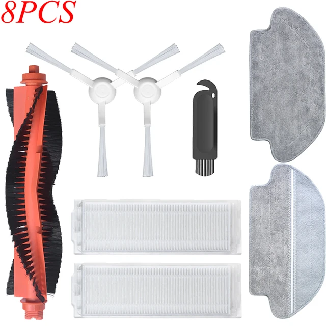 For Xiaomi Mijia Mop Pro STYTJ02YM VIOMI V3 SE V2 PRORobot Vacuum Cleaner Main/Side Brush Hepa Filter home appliance Parts 8PCS