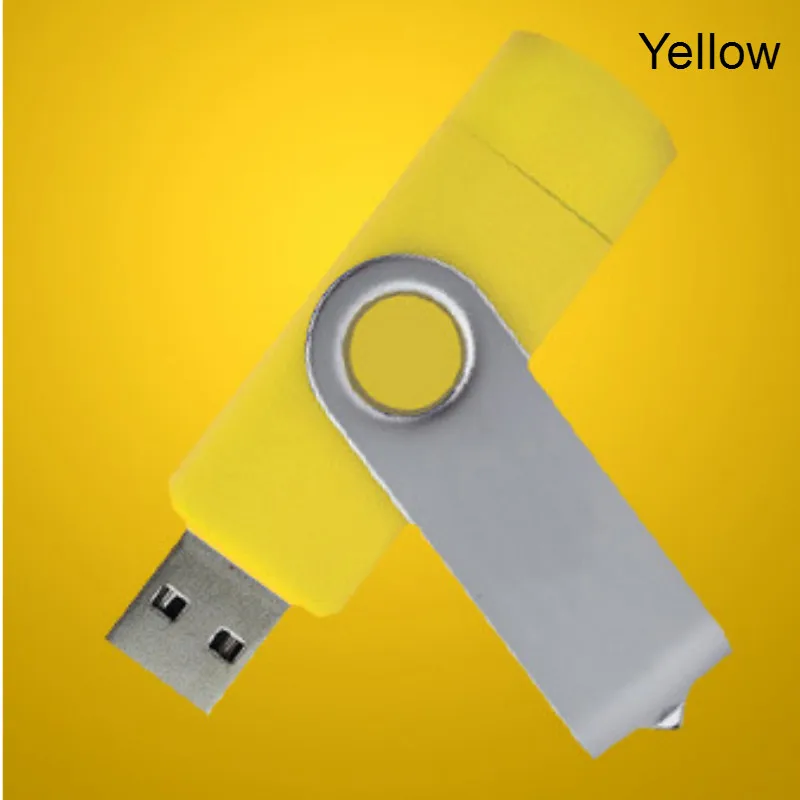 Металлический поворотный флеш-накопитель OTG USB 2 0 с логотипом на заказ флешка 4 ГБ 8