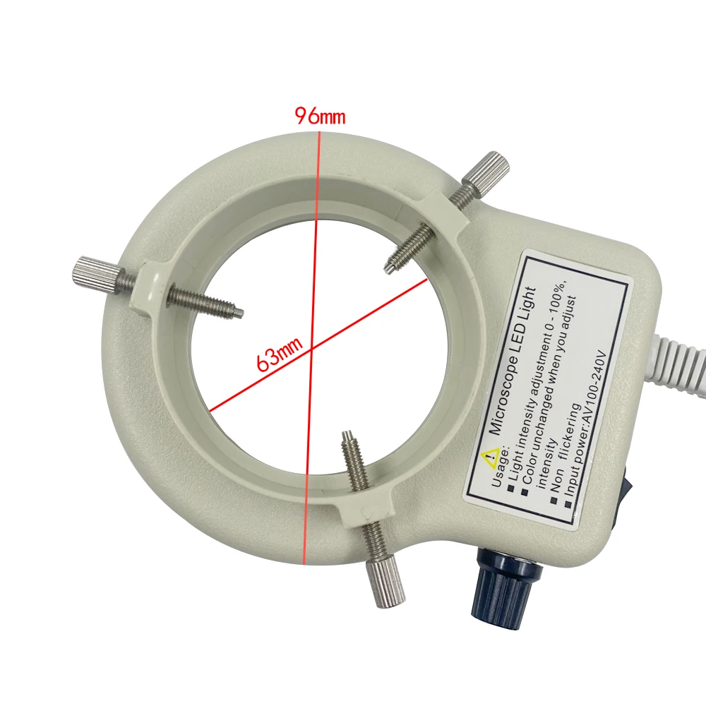 Microscope LED Ring Light Illuminator Lamp For Microscope Excellent Circle Light Industrial microscope camera light source 3