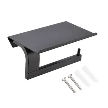 

Toilet Paper Holder Stainless Steel Wall Mount Phone Platform Tissue Roll Hanger