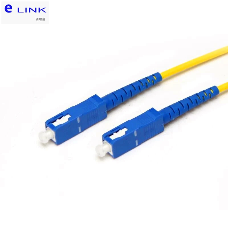 SC fiber optic jumper, SM, simplex, 1m, 2m, 3M, 5m, 7m, 10m, SC-SC, 2.0mm, 3.0mm, UPC, SX, FTTH IL, 0.3db, 50PCs