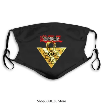 

New YU GI OH Millenium Puzzle Anime Manga Cartoon Men's Black mask Size lovely Washable Windproof Anti-Dust Masks Dust Pro pm2.5