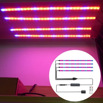 

Indoor Plants Remote Control Red Blue LED Grow Light Strips Green House Outdoor Garden Potted Cultivation Breeding Home