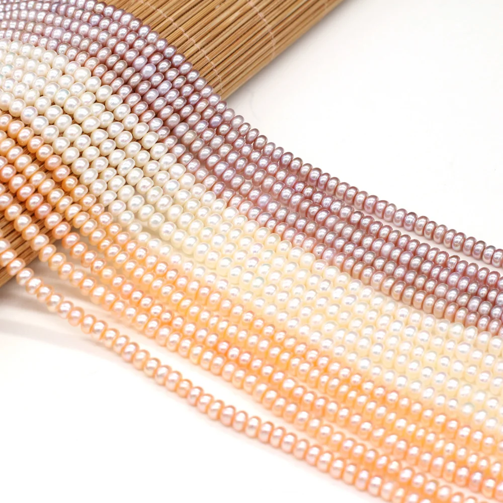 

Glossy Natural Freshwater Pearl Bead Flat Shape Pearl Loose Beaded for Women Making DIY Jewelry Necklace Bracelets