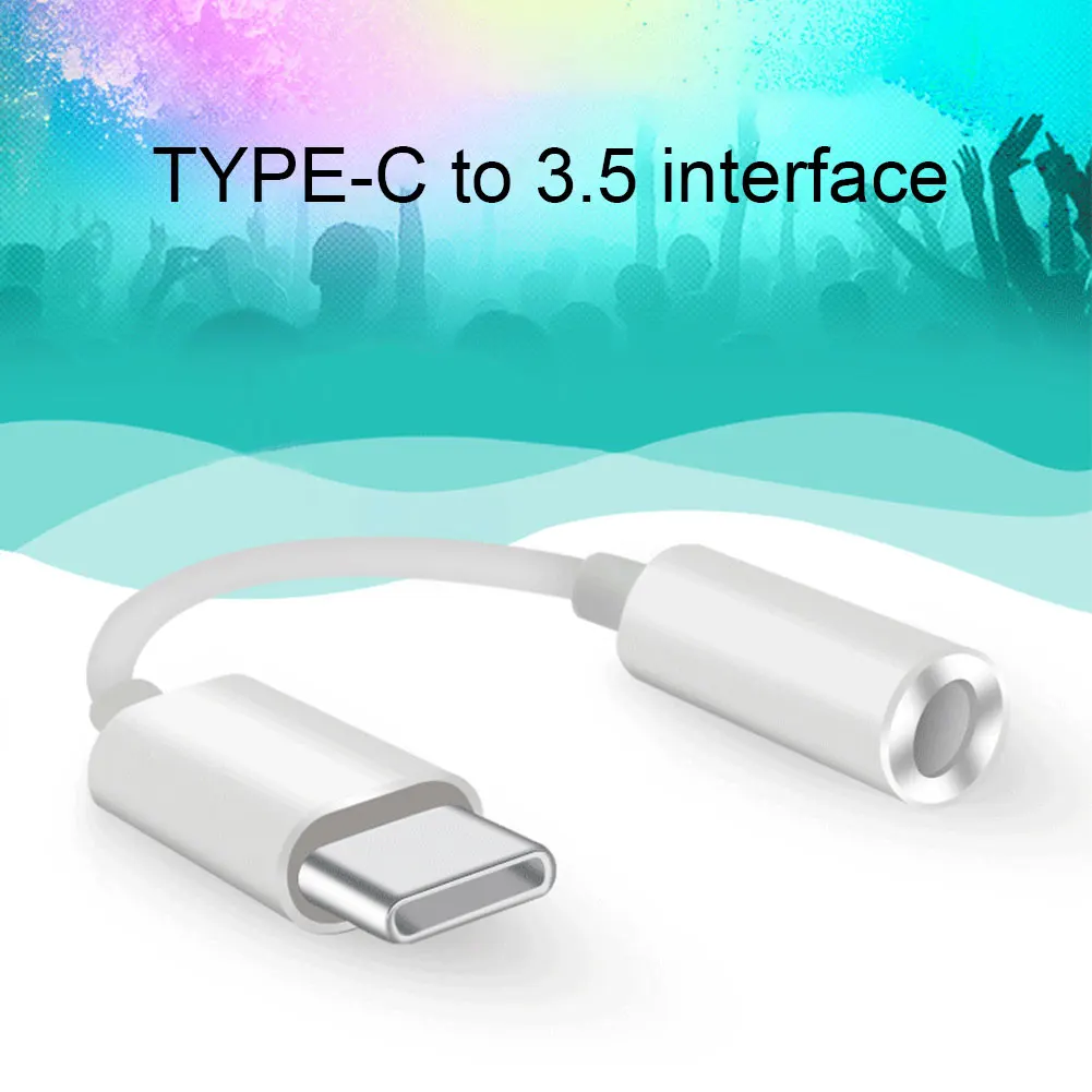 Съемный декодированный кабель адаптера для наушников usb type C до 3,5 мм устойчивая к растяжению стабильная передача Высокая Совместимость аудио