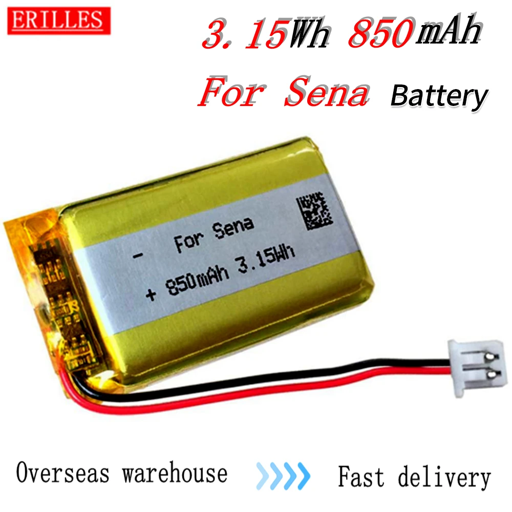 3.7V 850MAh Baterai Pengganti Pack Sena 