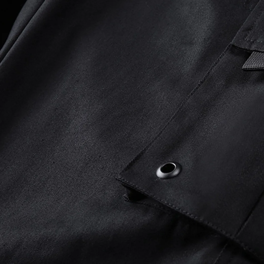 Мужские брюки Харадзюку с несколькими карманами стиль сафари хип-хоп свободные брюки длинные брюки осенние мужские повседневные брюки карго шаровары