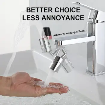 

Universal 720°Rotation Tap Aerator Splash-Proof Swivel Water Saving Faucet Kitchen Tap Hole Water Tap Kitchen Bathroom Faucet