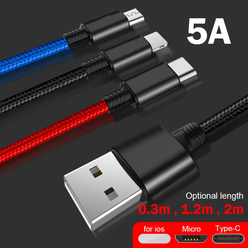 XZ63 USB кабель для iPhone Xs Max 8 7 6 и usb type-C кабель и Micro USB кабель для samsung Xiaomi huawei USB C