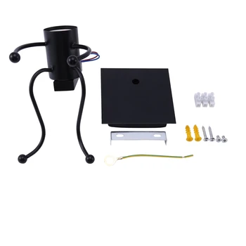 

Retro Creative Cartoon Villain Wall Lamp Swing Villain Bedroom Art Deco Bedside Lamp Holder (Without Bulb)