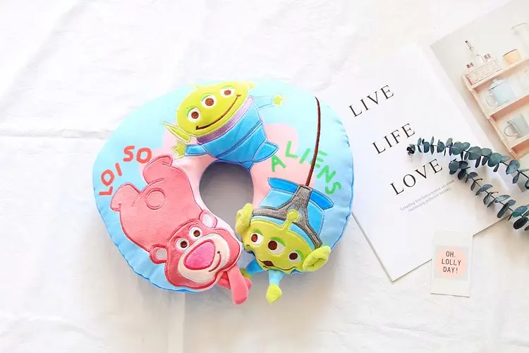 Серия dumbo плюшевая u-образная Подушка стежка плюшевое животное мягкая игрушка Аниме изображение подушка для шеи кукла офисный отдых плюшевый подарок для девочки
