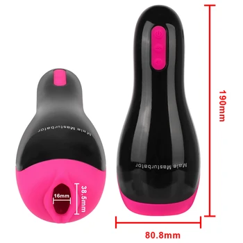 Male Masturbator Real Pussy Heated Vaginal For Men 18 Vibrators Penis Pump Cock Exerciser Spikes Massager Erotic Sex Toys Adults 6