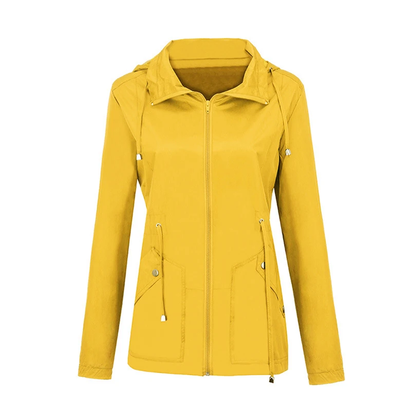 Женская водонепроницаемая складываемая куртка с капюшоном, одежда для пеших прогулок, легкий плащ