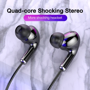 

In-Ear Wired Earphone 3.5mm Earbuds Bass wire Earphones Music Sport Gaming Headset With mic For IPhone Xiaomi Samsung Stereo
