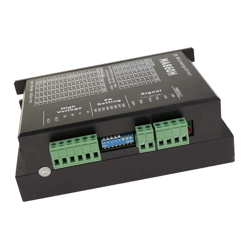 ELEG-MA860H чпу шаговый двигатель драйвер 24-110VDC 256 подделка Замена MA860H 2 фазы 18-80 В переменного тока 7.2A для NEMA 23 NEMA34 двигатель