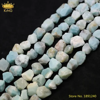 

15.5Inch/Strand Natural Amazon Stone Nugget Chip Loose Beads Bracelet Making,Cut Drilled Amazonite Beads For DIY Jewelry Making