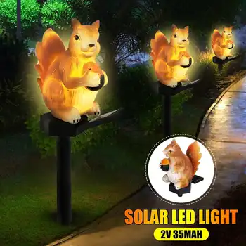 

Animal Solar Light With Solar LED Panel Fake Squirrel Waterproof IP65 Outdoor Solar Powered Led Path Lawn Yard Garden Lamps