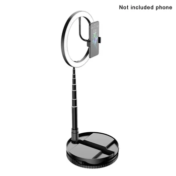 

For Laptop PC Practical Live Streaming With Stand Portable Ring Light USB Powered Dimmable Easy Storage Desktop Makeup Slefie