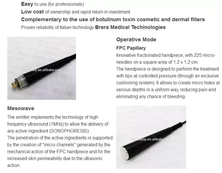 Высокое Качество Италия Brera RF точечный матричный ремонт кожи и био лифтинг укрепляющий морщин три в одном косметическая машина