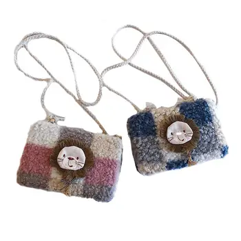 

Cartoon Women Small Ladies Bag Handbag Cashmere Shoulder Tote Satchel Messenger Cross Body bag Keys Holder Coin Purses